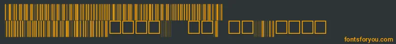 V100005 Font – Orange Fonts on Black Background