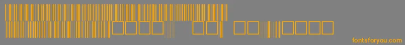 V100005 Font – Orange Fonts on Gray Background