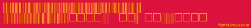 V100005 Font – Orange Fonts on Red Background