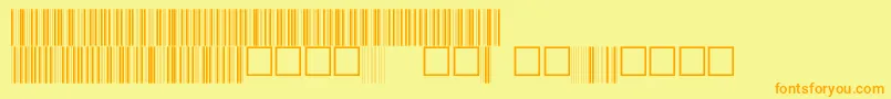 V100005 Font – Orange Fonts on Yellow Background