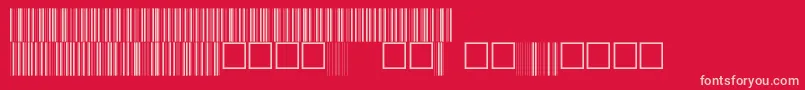 V100005 Font – Pink Fonts on Red Background