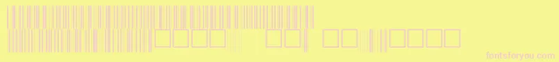V100005 Font – Pink Fonts on Yellow Background