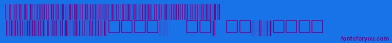 V100005 Font – Purple Fonts on Blue Background
