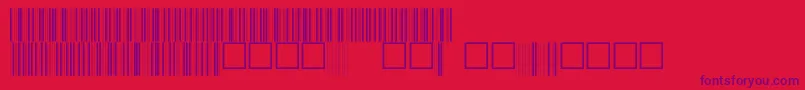 V100005 Font – Purple Fonts on Red Background
