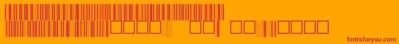 V100005 Font – Red Fonts on Orange Background