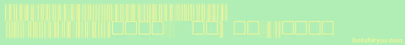 V100005 Font – Yellow Fonts on Green Background