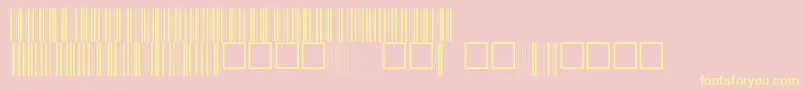 V100005 Font – Yellow Fonts on Pink Background