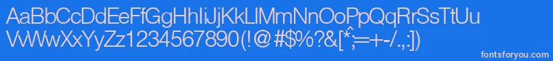 HelbalightdbNormal Font – Pink Fonts on Blue Background