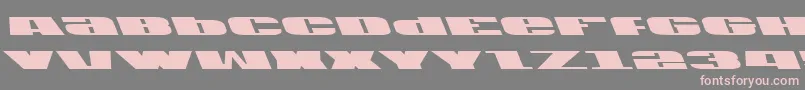 Usalft-Schriftart – Rosa Schriften auf grauem Hintergrund