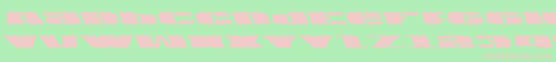 Usalft Font – Pink Fonts on Green Background