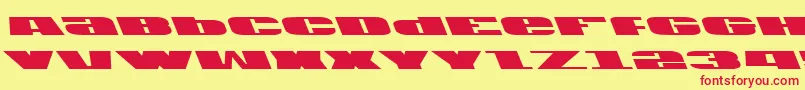 Usalft Font – Red Fonts on Yellow Background