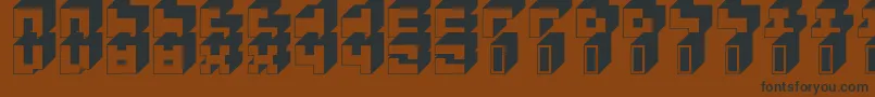More about 3x3Block Font 3x3Block Font – Black Fonts on Brown Background