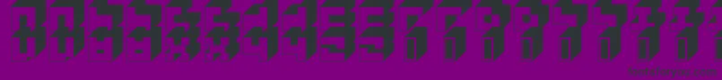 3x3Block Font – Black Fonts on Purple Background