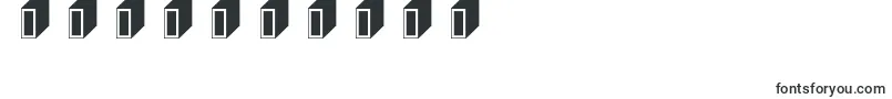 3x3Block-fontti – Fontit numeroille ja luvuille