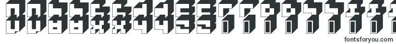 Шрифт 3x3Block – жирные шрифты