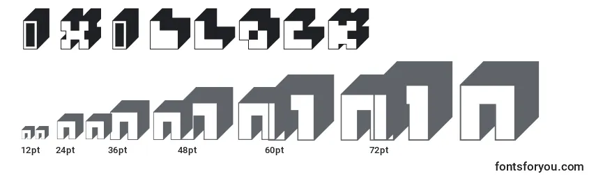 3x3Block Font Sizes