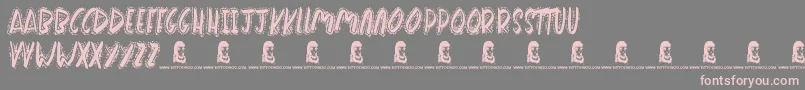 WakeMeUp Font – Pink Fonts on Gray Background