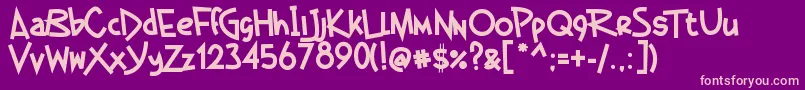 GermanBeauty Font – Pink Fonts on Purple Background