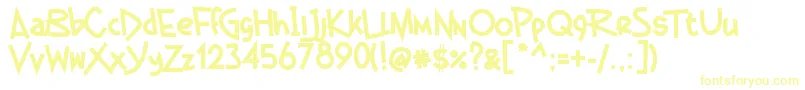 GermanBeauty-Schriftart – Gelbe Schriften