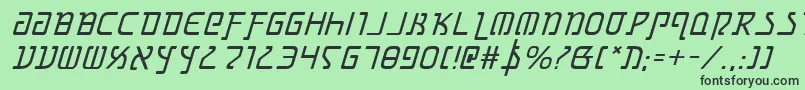 Grimlordi Font – Black Fonts on Green Background