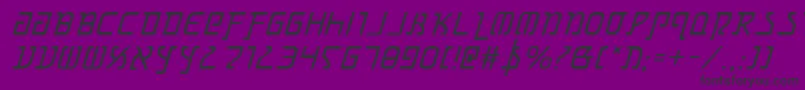 Grimlordi Font – Black Fonts on Purple Background