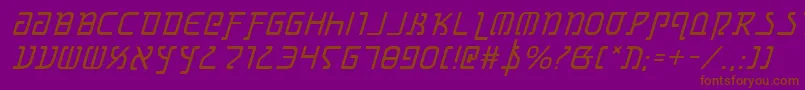 Grimlordi Font – Brown Fonts on Purple Background