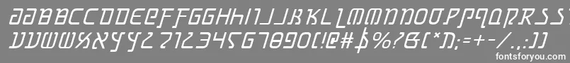 フォントGrimlordi – 灰色の背景に白い文字