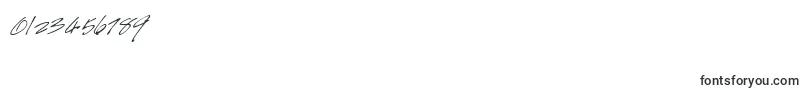 HandscriptItalic Font – Fonts for Numbers and Digits