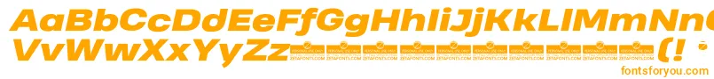 HeadingProWideHeavyItalicTrial Font – Orange Fonts