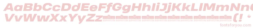 HeadingProWideHeavyItalicTrial Font – Pink Fonts