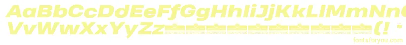 HeadingProWideHeavyItalicTrial Font – Yellow Fonts