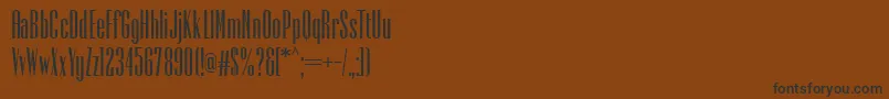 PfempireBold Font – Black Fonts on Brown Background