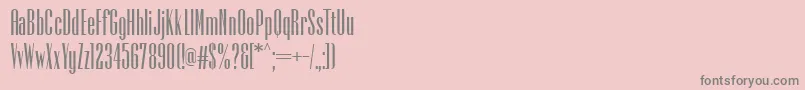 PfempireBold-Schriftart – Graue Schriften auf rosa Hintergrund
