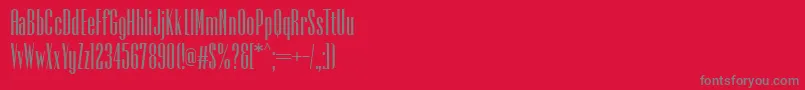PfempireBold Font – Gray Fonts on Red Background