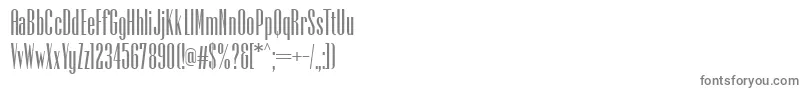 PfempireBold-Schriftart – Graue Schriften auf weißem Hintergrund