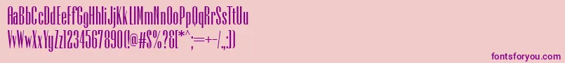 PfempireBold Font – Purple Fonts on Pink Background