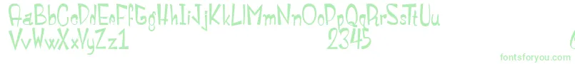 MonstroulaRoman Font – Green Fonts on White Background