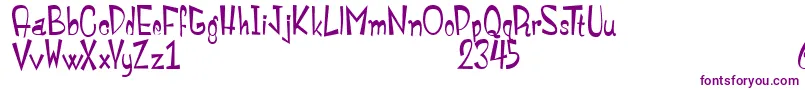 MonstroulaRoman Font – Purple Fonts on White Background