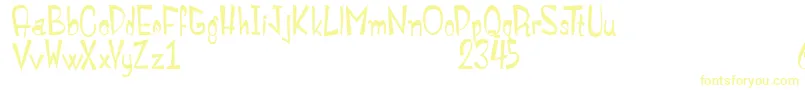 MonstroulaRoman Font – Yellow Fonts on White Background