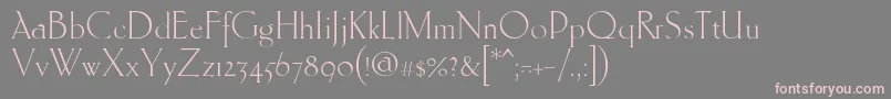 Ehmcke Font – Pink Fonts on Gray Background