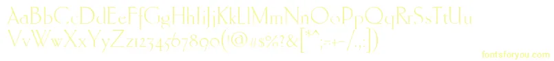 Ehmcke Font – Yellow Fonts on White Background