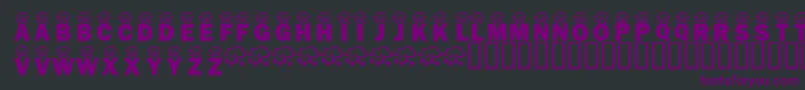 KrWintryMix Font – Purple Fonts on Black Background