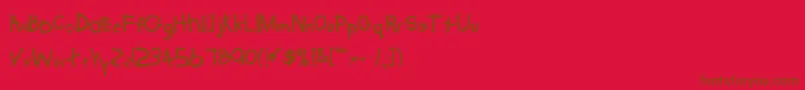 Подробнее о шрифте TabathaBold Шрифт TabathaBold – коричневые шрифты на красном фоне