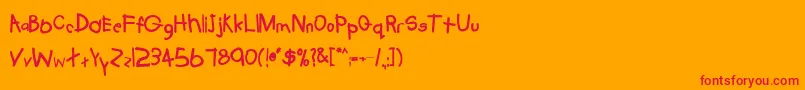 En savoir plus sur la police TabathaBold Police TabathaBold – polices rouges sur fond orange