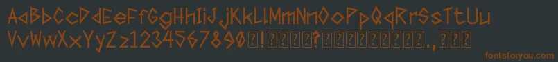 TapeTheFont Font – Brown Fonts on Black Background