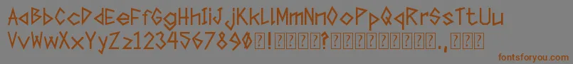 TapeTheFont Font – Brown Fonts on Gray Background
