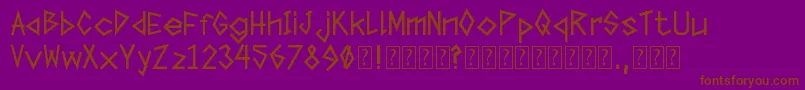 TapeTheFont Font – Brown Fonts on Purple Background