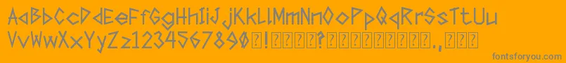 TapeTheFont Font – Gray Fonts on Orange Background