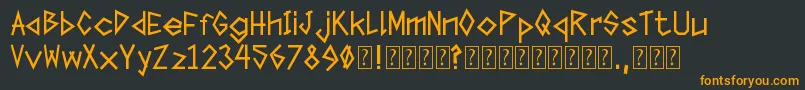TapeTheFont Font – Orange Fonts on Black Background