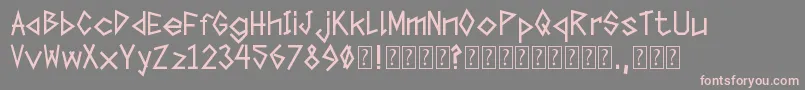 TapeTheFont Font – Pink Fonts on Gray Background